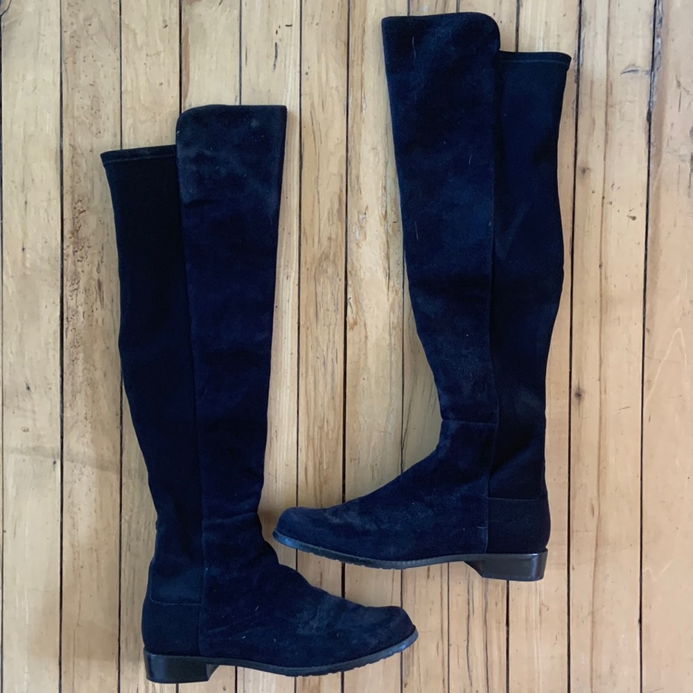 Stuart Weizman Suede Over the Knee Boots